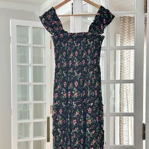 Hill House Ellie dress in floral crinkle chiffon
